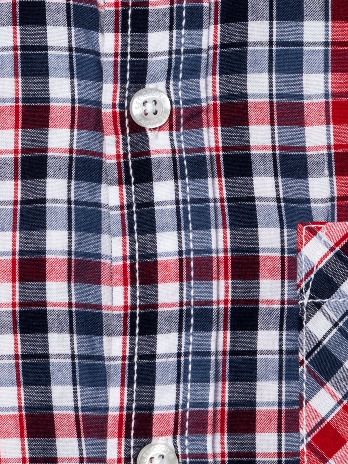 Camisa de cuadros de franela — detalle del tejido