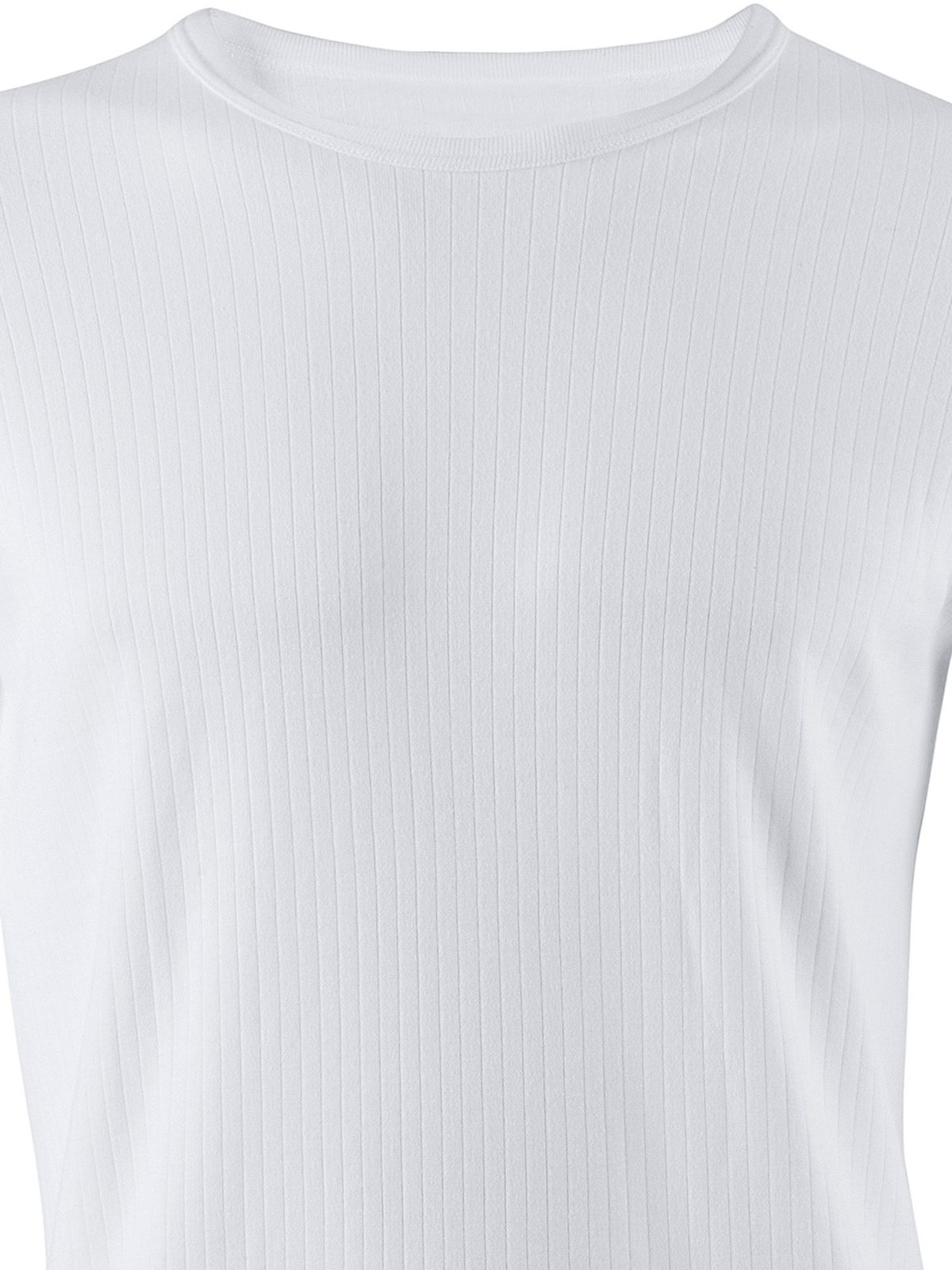 Camiseta de manga larga blanca — detalle
