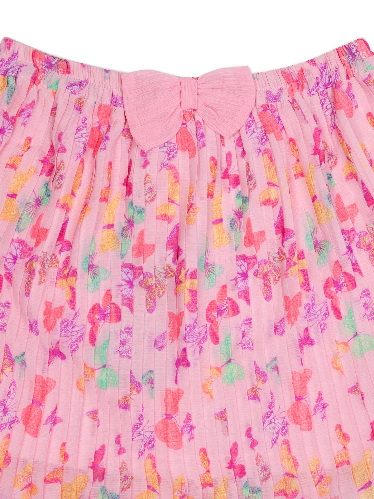 Falda plisada estampada — detalle